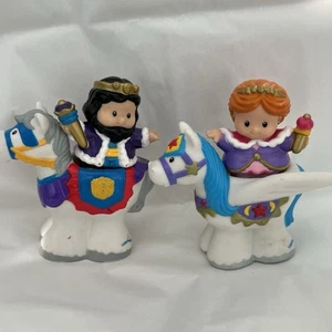 Fisher Price Little People Royal King Queen Horses Figure Lot - Picture 1 of 8