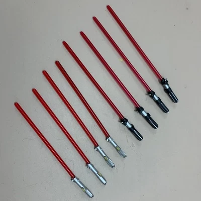 Lot 8pcs Red Lightsabers For 6'' Star Black Series Wars Darth Vader Revan Toys - Image 1 of 3
