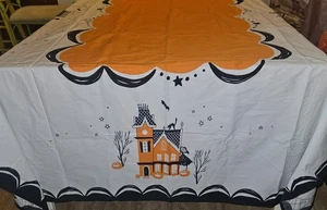 POTTERY BARN KIDS Spooky Town Halloween Tablecloth - Picture 1 of 13
