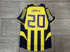 Fenerbahce 2005/2006 Home Football Shirt Jersey #20 ALEX UCL Arm PatchSize XL