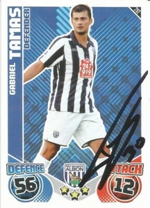 GABRIEL TAMAS SIGNED WEST BROM 2010/2011 MATCH ATTAX TRADING CARD+COA - Picture 1 of 1