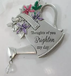 C3 Thoughts of you brighten my day SPRINGTIME WISHES Message Ornament Ganz - Picture 1 of 4