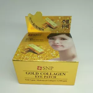 SNP Gold Collagen Firming Eye Patch Real 24K Gold 60 Patches - Picture 1 of 9