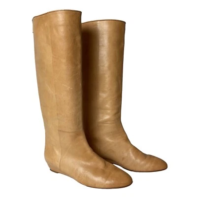 Loeffler Randall Mujer’s Botas Hasta la Rodilla Cuero 8B Foto 1 de 4