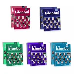 New istanbul A1-A2-B1-B2-C1 Complete Turkish Book Set For Beginner Foreigners - Picture 1 of 9