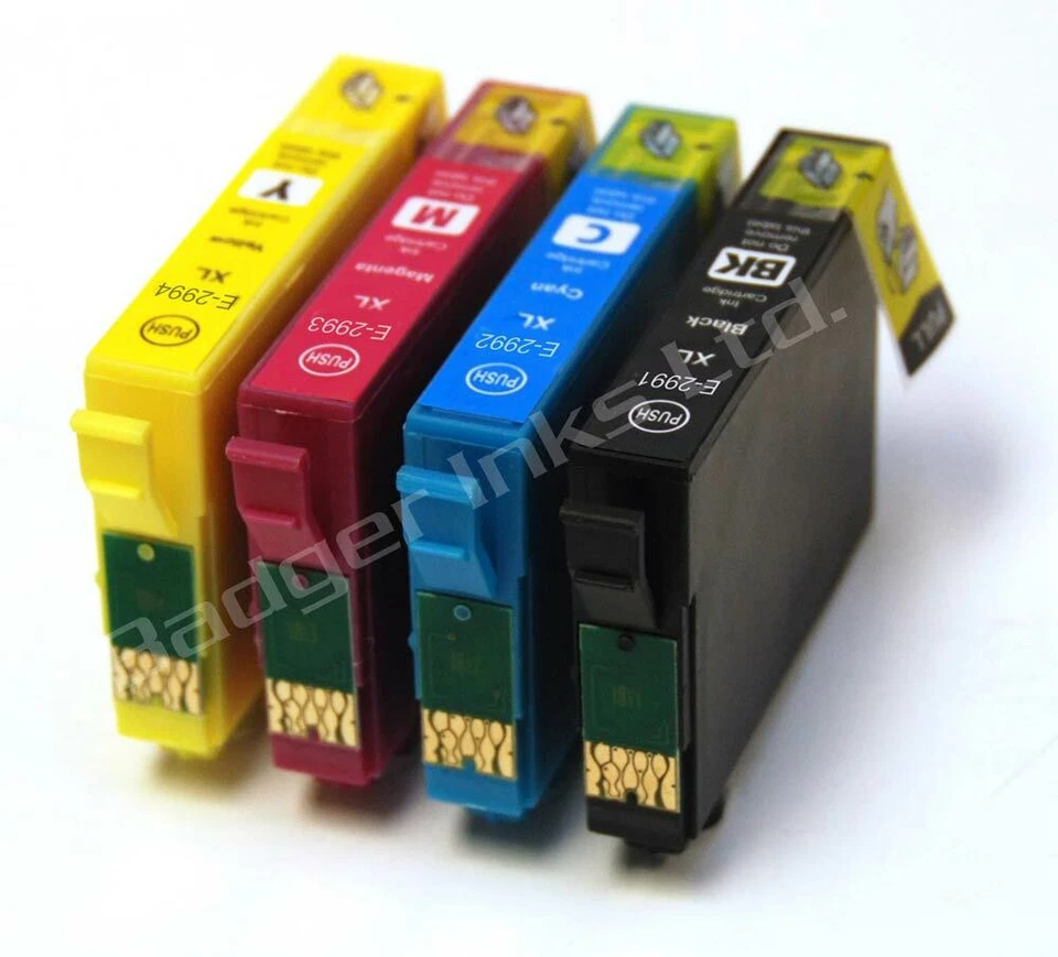 Set of 4 Compatible 29XL Printer Ink Cartridges Equivalent to Strawberry Series - Image 1 of 1