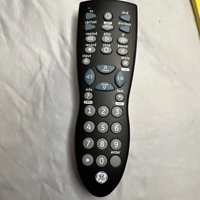 GE 4 Device Universal Remote Control 24938 TV DVD Cbl/Sat DVR/Aux - Image 1 of 3