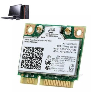 For Intel 7260HMW Dual band wireless-AC 867Mbps 802.11ac R3P0 USNEW PCI-E D9Z9 - Picture 1 of 12