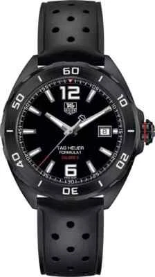 NEW Tag Heuer Formula 1 WAZ2115.FT8023 BLACK Steel PVD Rubber 41mm Men's Watch - Image 1 of 2