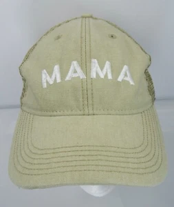 Embroidered MAMA Tan Mesh Back Snapback Trucker Cap Hat by Legacy - Picture 1 of 14