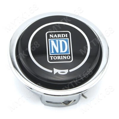 Nardi Black Italy Torino Steering Wheel Horn Button Classic Single Universal - Image 1 of 4