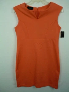 *Vestido Mujer Atención Naranja Sin Mangas Talla XS - Imagen 1 de 8