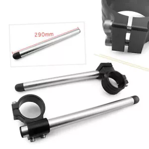 Passend für Honda CBR 1000RR 2004 - 2012 50mm Gabel Clip-ons Griff Grip Handlebar Schwarz - Bild 1 von 6