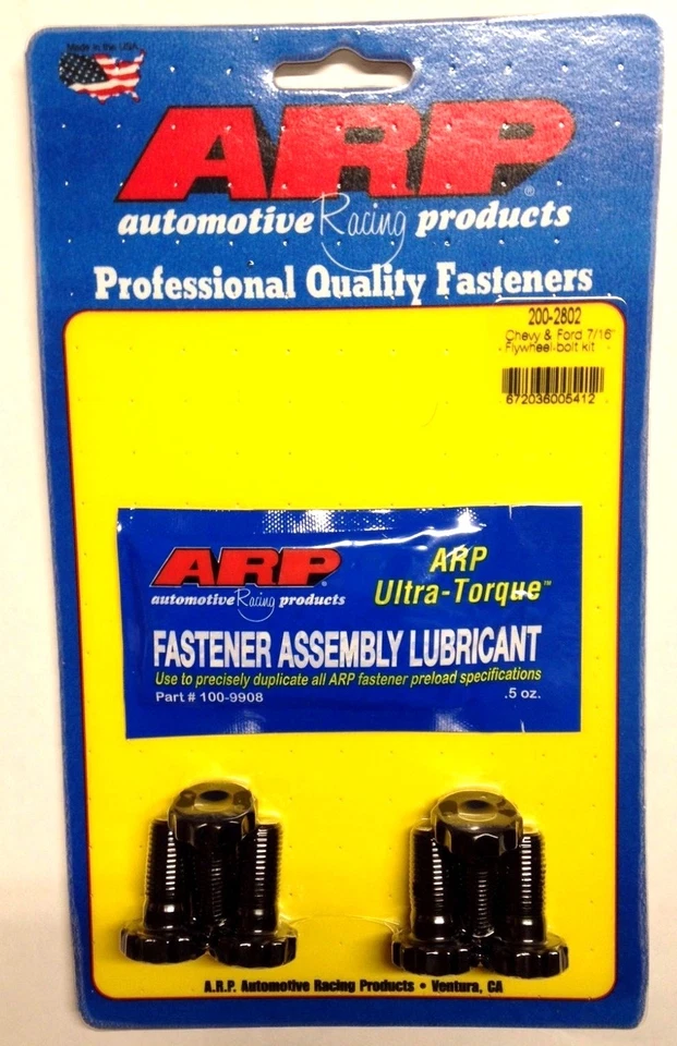 ARP 200-2802 Chevy y Ford 7/16" Volante/Kit de pernos de placa flexible Foto 1 de 1