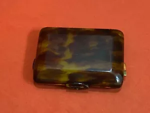 RARA BORSA 19 C. DONNA BAKELITE MINAUDIERE ART DECO 1930 FINTA TARTARUGA - Foto 1 di 7