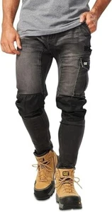 CAT Workwear Dynamic Black Denim Pant W40 L32 - Picture 1 of 2