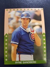 Ryne Sandberg Chicago Cubs 1990 Baseball's Finest Stars Green Stars NM