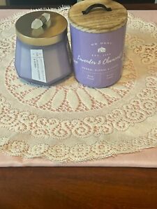 Candles Set of 2 - DW Home Crushed Lavender & Herbs and Lavender & Chamomile