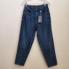 GUESS Jacqueline Relaxed Tapered Mid Rise Low Crotch Jeans Sz 25 Junior Stretch