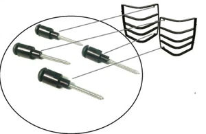 RANGE ROVER CLÁSICO KIT DE HERRAJES DE MONTAJE DE ALUMINIO PARA PROTECTORES DE LÁMPARA TRASERA STC8027 - Imagen 1 de 9
