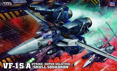 HASEGAWA 1/48 Macross VF-1S/A Strike/Super Valkyrie Skull Squad Model Kit JAPAN - Image 1 of 4