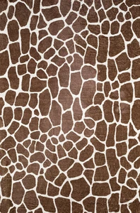 5x7 Dalyn Brown Giraffe Spots Cracked Animal Area Rug AK4 - Aprx 5' x 7' 6" - Picture 1 of 2
