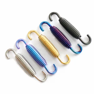 2 pcs Motorcycle Exhaust Connect Springs Link Pipe titanium alloy Springs Hook - Picture 1 of 11