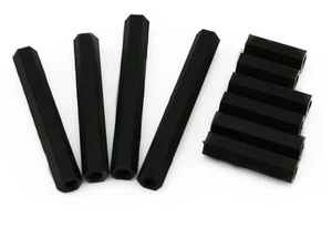 10 Pcs Black Nylon Standoff Spacer M3 Female x M3 Female - 35mm - Picture 1 of 1