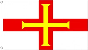 3’ x 2’ GUERNSEY FLAG Channel Islands Sark Jersey Flags - Picture 1 of 1
