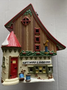 Abt. 56 Nordpol Serie Geschenkpapier & Bänder beleuchtetes Gebäude #56390 Neu aus altem Lagerbestand - Bild 1 von 8