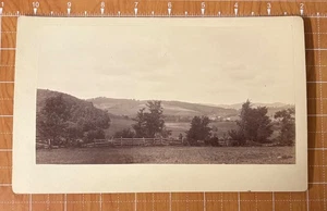 BENNINGTON VT-PANORAMIC VIEW CABINET CARD CIRCA 1880-Distant View of Town - Picture 1 of 3