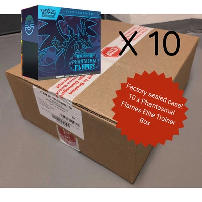 Pokemon Phantasmal Flames Elite Trainer Box SEALED CASE (10x ETB) FAST SHIPPING - Image 1 of 2