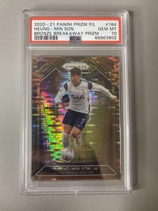 Heung-Min Son 2020-21 Panini Prizm Premier League Breakaway Bronze #/25 PSA 10 - Imagen 1 de 4