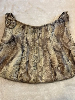 Jessica Simpson faux Leather Reptile Print Hobo Bag - Image 1 of 4