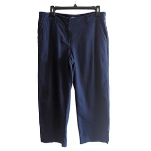 Vineyard Vines marineblau Leinenmischung weites Bein Hose Größe 6 - Bild 1 von 9