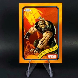2025 Topps Chrome Marvel Strong Guy /25 Orange Refractor New Mutants X Factor - Picture 1 of 13