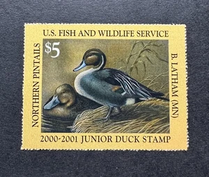 WTDstamps - #JDS8 2000 - Junior Duck Stamp - Mint OG NH - **Post Office FRESH** - Picture 1 of 2