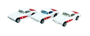 Matchbox Lesney Superfast (3) Varied MB71 1962 Chevy Corvettes - Loose Diecast - Picture 1 of 12