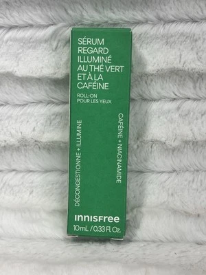 INNISFREE ~ GREEN TEA CAFFEINE BRIGHT EYE SERUM ROLL ON ~ 0.33 OZ - Image 1 of 3