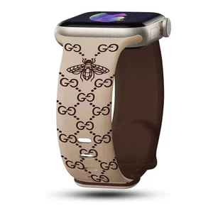 Silicone Apple Watch Band Fits 42/44/45/49mm Watch straps Modern and Luxury band - Zdjęcie 1 z 4