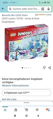 LEGO Juniors: Anna And Elsa's Frozen Playground (10736) Eispalast Easy To Build - Bild 1 von 4