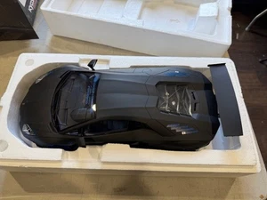 1 12 LAMBORGHINI AVENTADOR LB PERFORMANCE BLACK SATIN FINISH RESIN KYOSHO MODELS - Picture 1 of 11