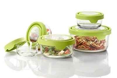 Anchor Hocking TrueSeal Glass Food Storage Containers with Lids, Green, 10-Piece - Image 1 of 4