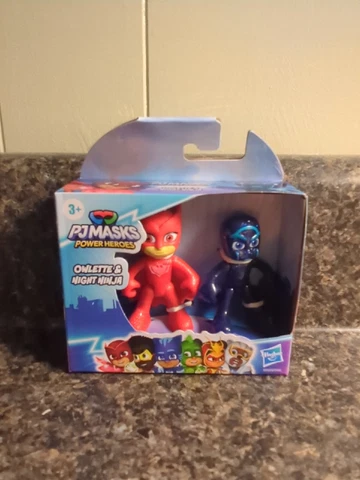 PJ MASKS OWLETTE & NIGHT NINJA Power Heroes 2023 Super Hero Figure Pack 2023 Cover