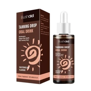 Oral Dark Self Tanning Drops 100% Natural Watermelon Flavor Supplement 60 2025 - Picture 1 of 12