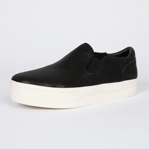 Zapatillas deportivas ASH Jungle con plataforma sin cordones zapatos de cuero negro para mujer talla 40 - Imagen 1 de 11