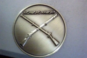  Richmond Armory Bürgerkrieg Bronze Konföderierte Gedenk Sammlerstück Token - Bild 1 von 2