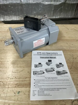 Brother Induction Motor GF15N005-BMRG5N NEW OPEN BOX MINI GEARMOTORS. - Image 1 of 4