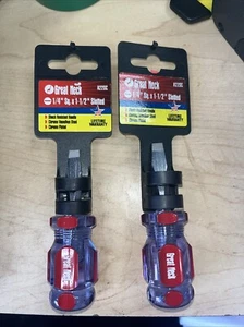 Juego de 2 destornilladores rechonchos de hoja gran marca de cuello - Imagen 1 de 2