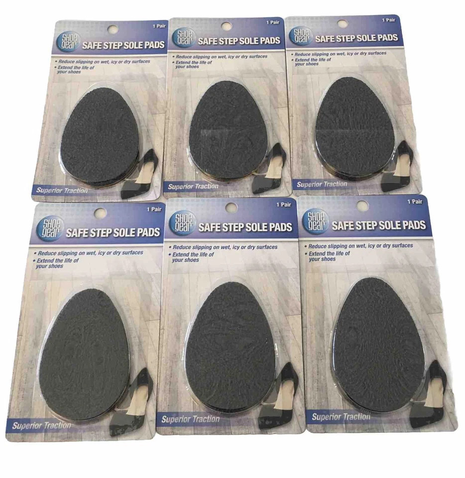 One Pair Safe Step Sole Pads Shoe Gear UPC 070049099457